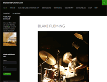 Tablet Screenshot of blakethedrummer.com